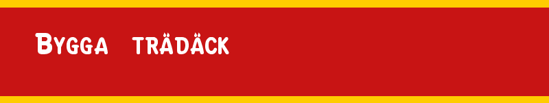 Snickare Ystad - Bygga trädäck